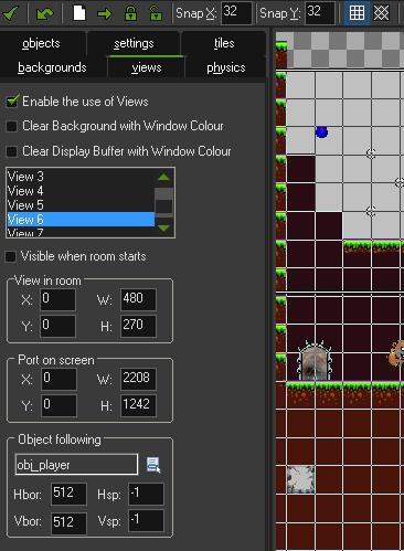 View Settings in the Room Editor